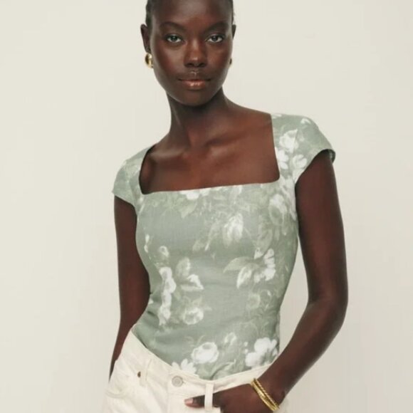 Reformation Cora Linen Top - 2 - Picture 3 of 7